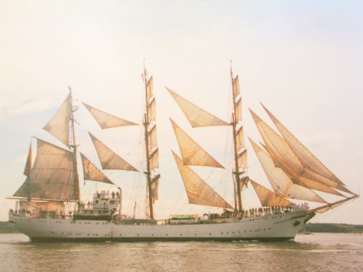 S.V. GLORIA , Columbian Barkentine at Halifax,N.S.