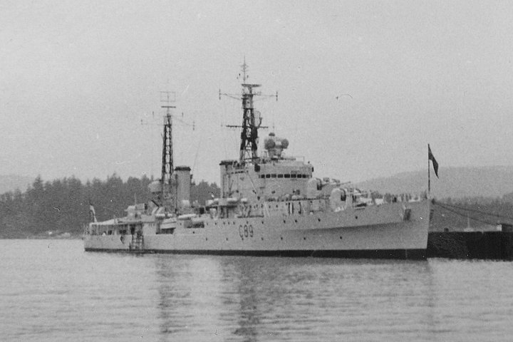 HMNZS Royalist C89 at Esquimalt, BC, 1962