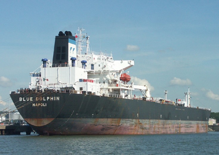 Blue Dolphin - Stern view at Skarvikshamn