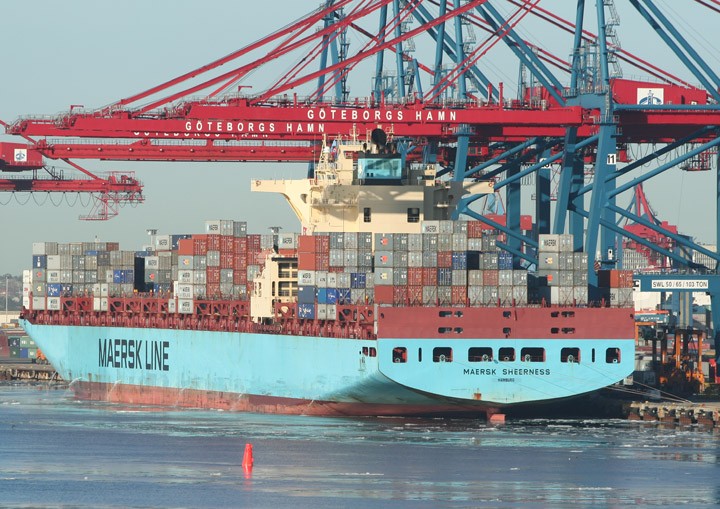 Maersk Sheerness at Skandiahamn