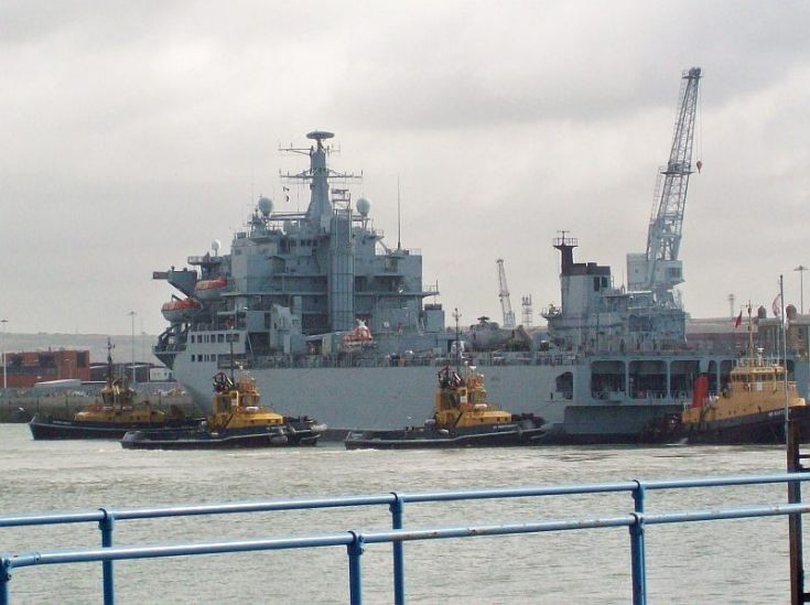 RFA ARGUS with tugs