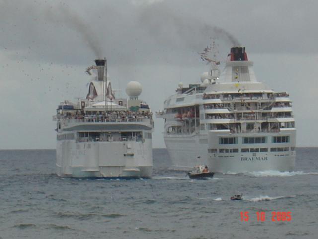 Cruise ships Black Prince and Braemar 