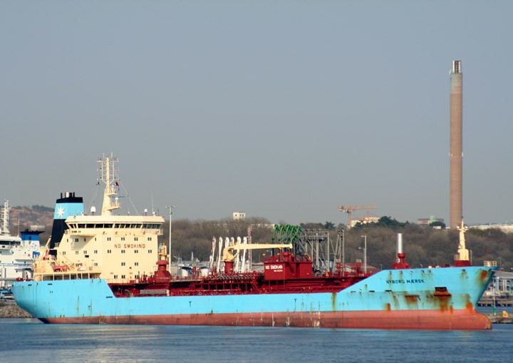 Nyborg Maersk at Skarvikshamn