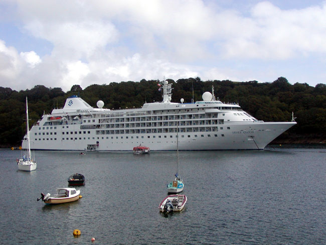 Silver Cloud in Fowey, Cornwall
