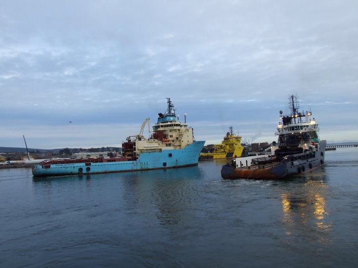 3 Supply boats at Invergordon