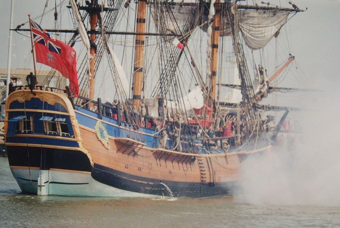 Salute from HM Bark Endeavour