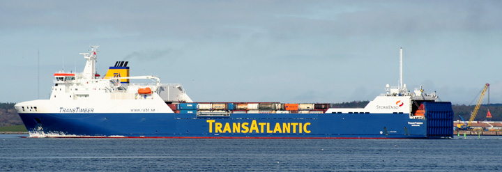 TransTimber - RoRo departing from Gothenburg