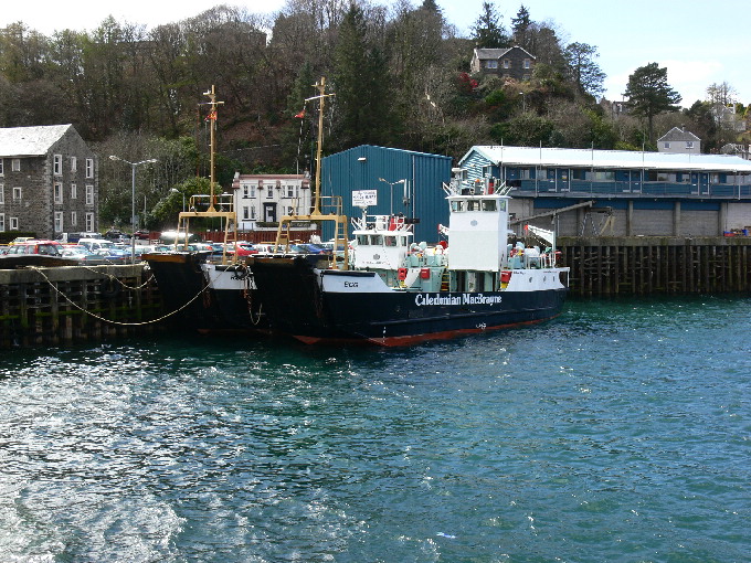 2 of the smaller Calmac ferries at Oban