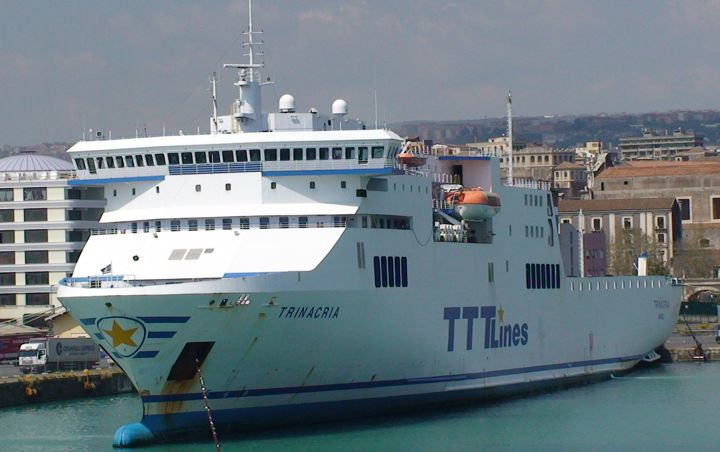TTT Lines Ro-Ro Trinacria berthed in Catania