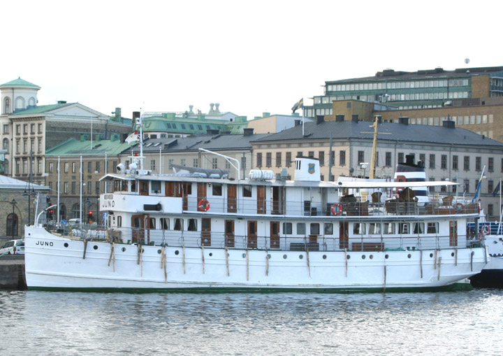 Juno moored in Gothenburg