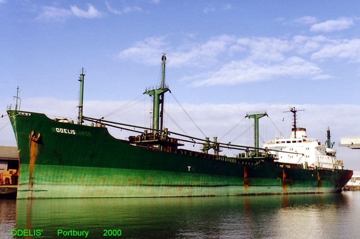 Cargo ship Odelis (IMO 8207953) in Portbury