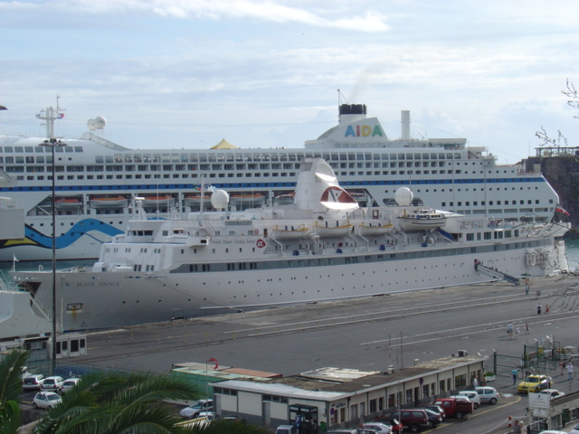Black Prince and AidaBlu in Funchal-Madeira (2006)