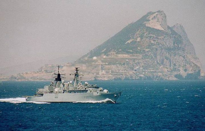 frigate F99 HMS CORNWALL at Gibraltar