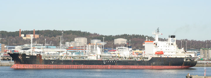 Akti A moored at Skarvikshamn, Gothenburg