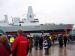 HMS DRAGON- wet but happy