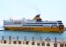 Mega Express Four reversing into Nice harbour
