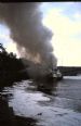Photo of old Caledonia on fire