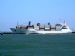 Reefer Elsebeth leaving port of Rotterdam